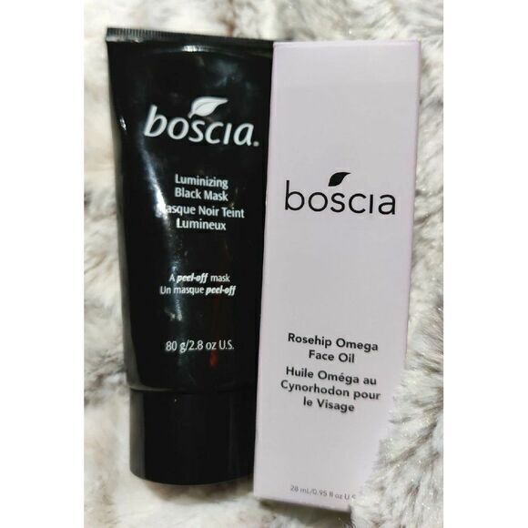 Boscia Charcoal Mask, Rosehip Omega‎ face - Picture 1 of 3